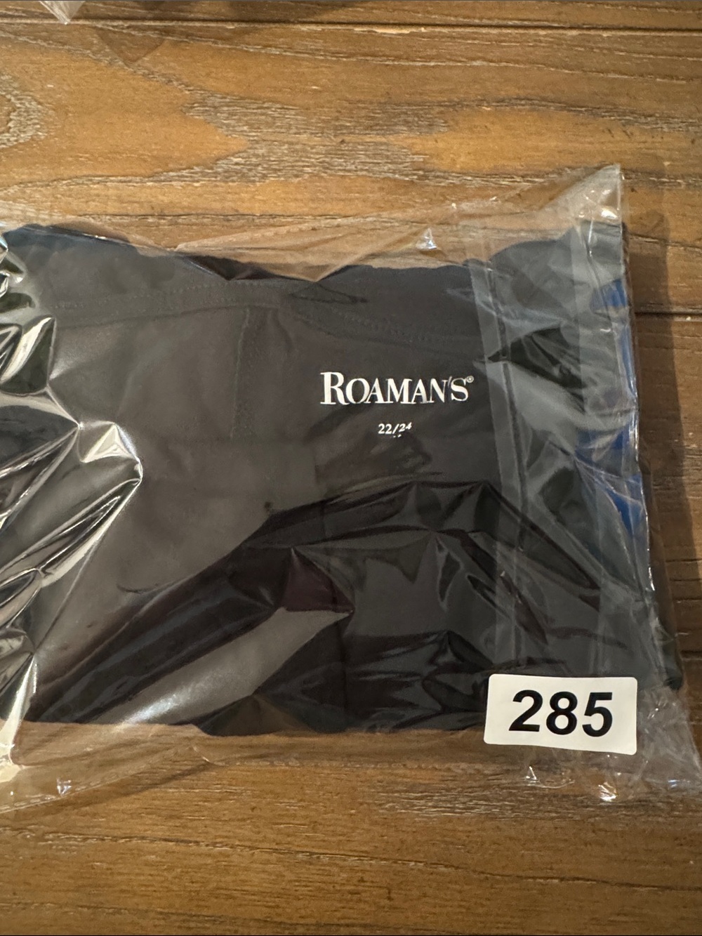Roaman's Elegant Black Short Sleeve Top - Picture 6 of 6